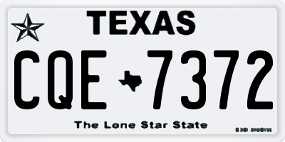 TX license plate CQE7372