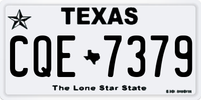 TX license plate CQE7379