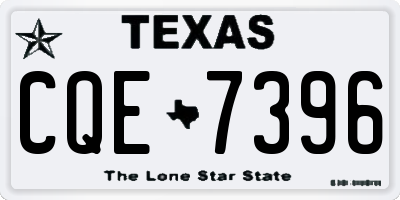 TX license plate CQE7396
