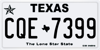 TX license plate CQE7399