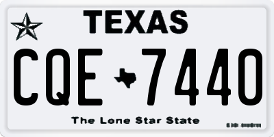 TX license plate CQE7440