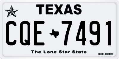 TX license plate CQE7491