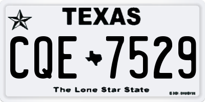 TX license plate CQE7529