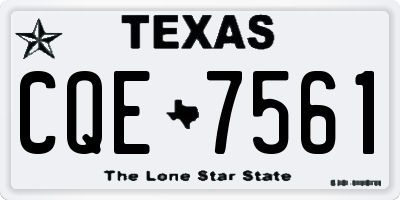 TX license plate CQE7561