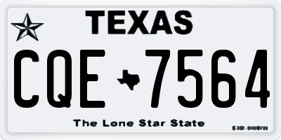 TX license plate CQE7564