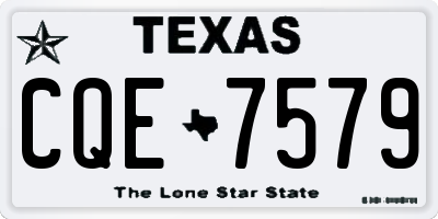 TX license plate CQE7579