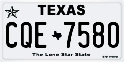 TX license plate CQE7580