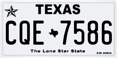 TX license plate CQE7586