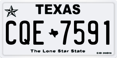 TX license plate CQE7591