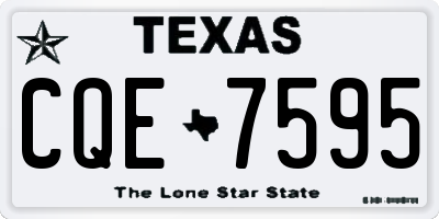 TX license plate CQE7595