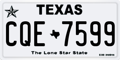 TX license plate CQE7599