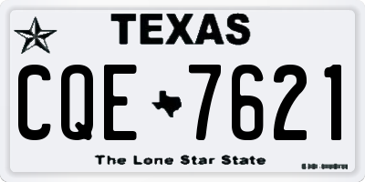 TX license plate CQE7621