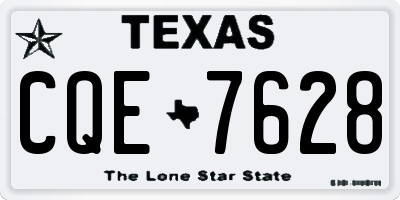 TX license plate CQE7628