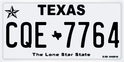 TX license plate CQE7764