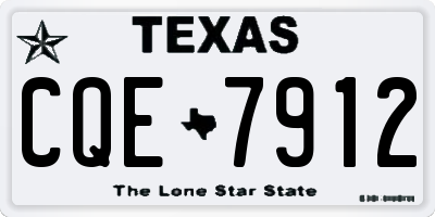 TX license plate CQE7912
