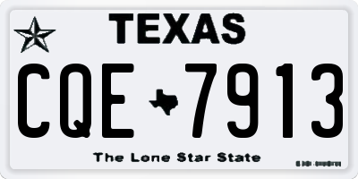 TX license plate CQE7913