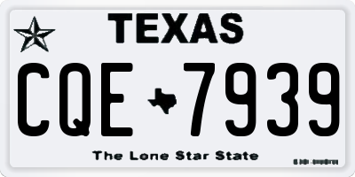 TX license plate CQE7939