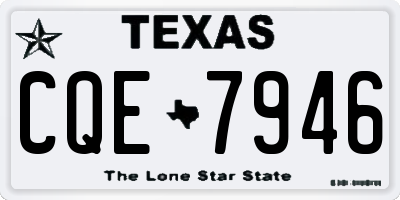 TX license plate CQE7946