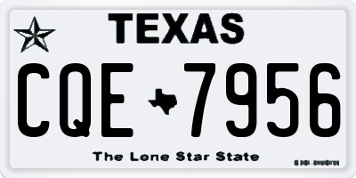 TX license plate CQE7956