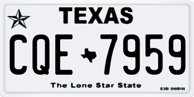 TX license plate CQE7959