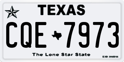 TX license plate CQE7973