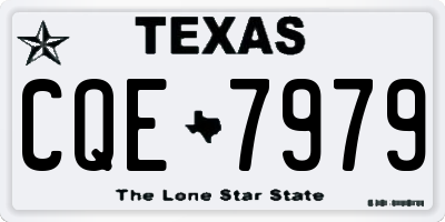TX license plate CQE7979