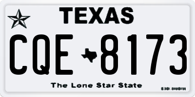 TX license plate CQE8173