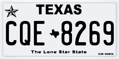 TX license plate CQE8269