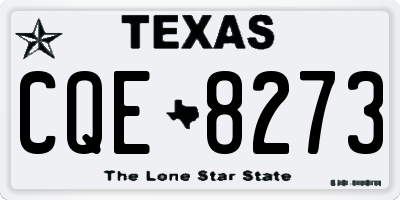 TX license plate CQE8273