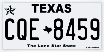 TX license plate CQE8459