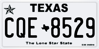 TX license plate CQE8529