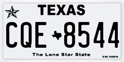 TX license plate CQE8544