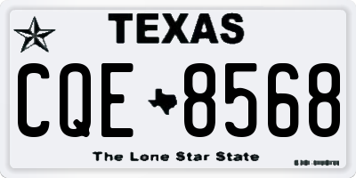 TX license plate CQE8568