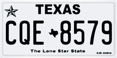 TX license plate CQE8579