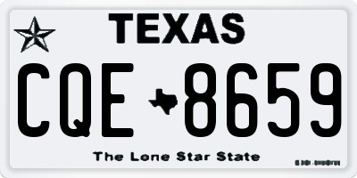 TX license plate CQE8659