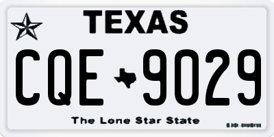 TX license plate CQE9029