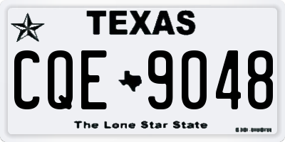 TX license plate CQE9048