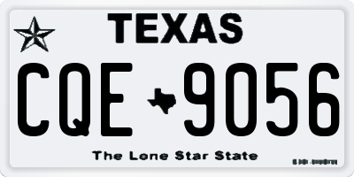 TX license plate CQE9056