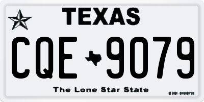 TX license plate CQE9079