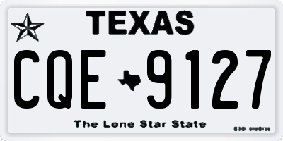 TX license plate CQE9127