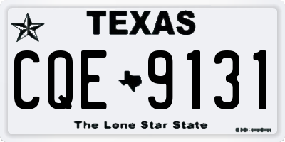 TX license plate CQE9131