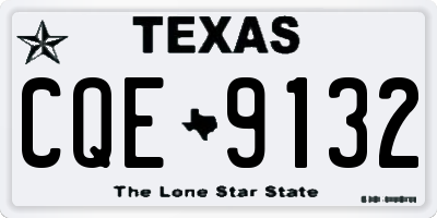 TX license plate CQE9132