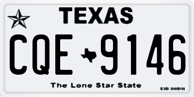 TX license plate CQE9146