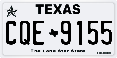 TX license plate CQE9155