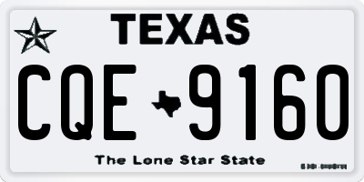 TX license plate CQE9160