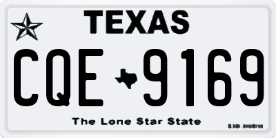 TX license plate CQE9169