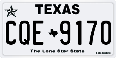 TX license plate CQE9170