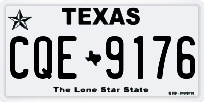 TX license plate CQE9176
