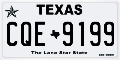 TX license plate CQE9199