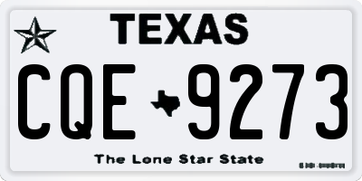 TX license plate CQE9273